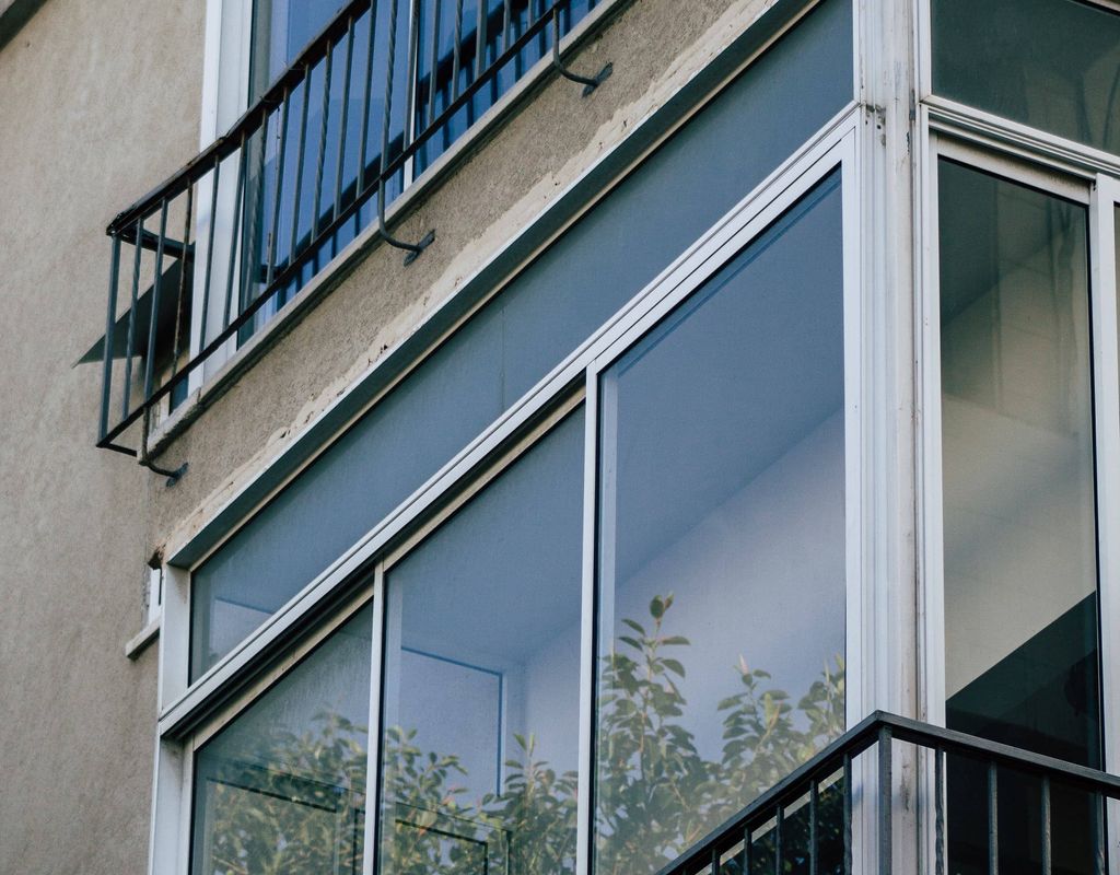 tinted windows on home balcony